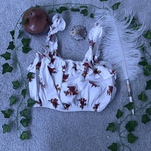 Rose crop top